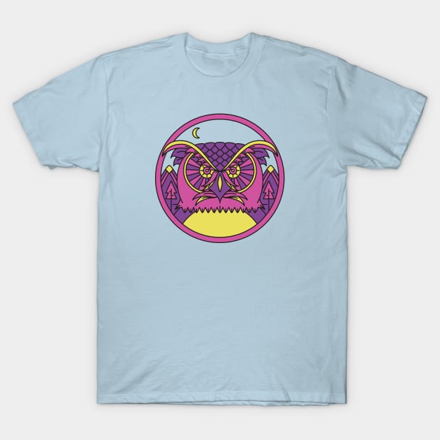 Mightnight Owl T-Shirt by 5thSecondArt